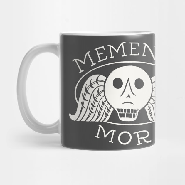 Memento Mori - Spooky Tombstone Design by sombreroinc